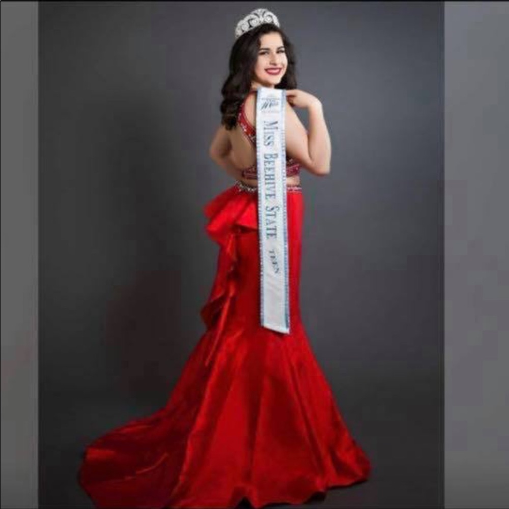 Red Mermaid Gown
